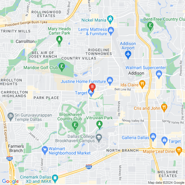 Towing In Addison Tx location map: 3740 Belt Line Rd, Addison, TX
